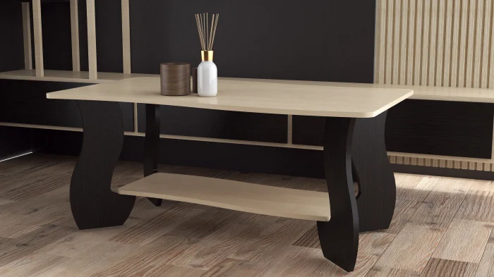MIC MOBILIER - Masa Cafea Granada Wenge+Mesteacan