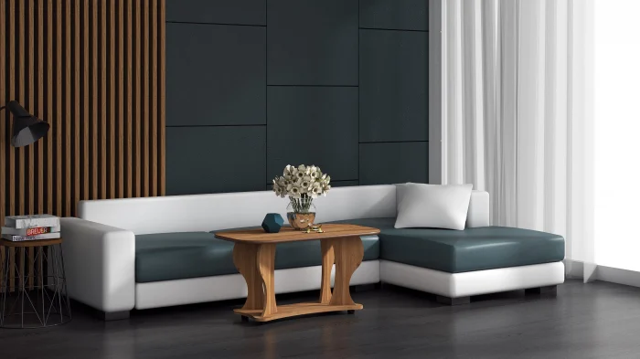 MOBILIER LIVING - Masa Cafea Prestige, Nuc Deschis