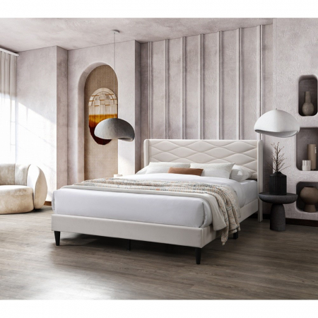 Pat tapitat Maya, 160x200cm, Bej [1]