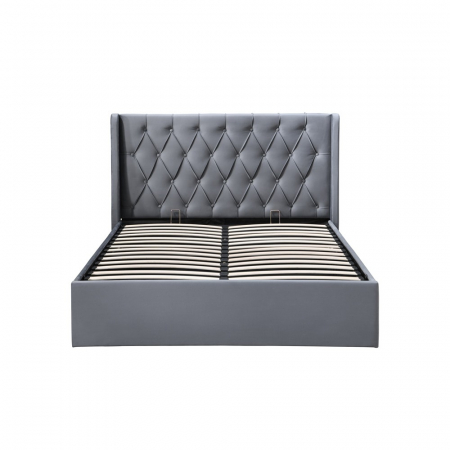 Pat tapitat Prestige 1 180x200 spatiu de depozitare culoare Gri [4]