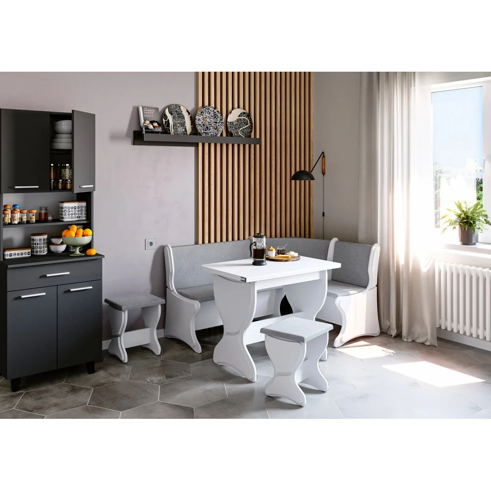 Coltare de Bucatarie - Set bucatarie Argentina Alb +Gri