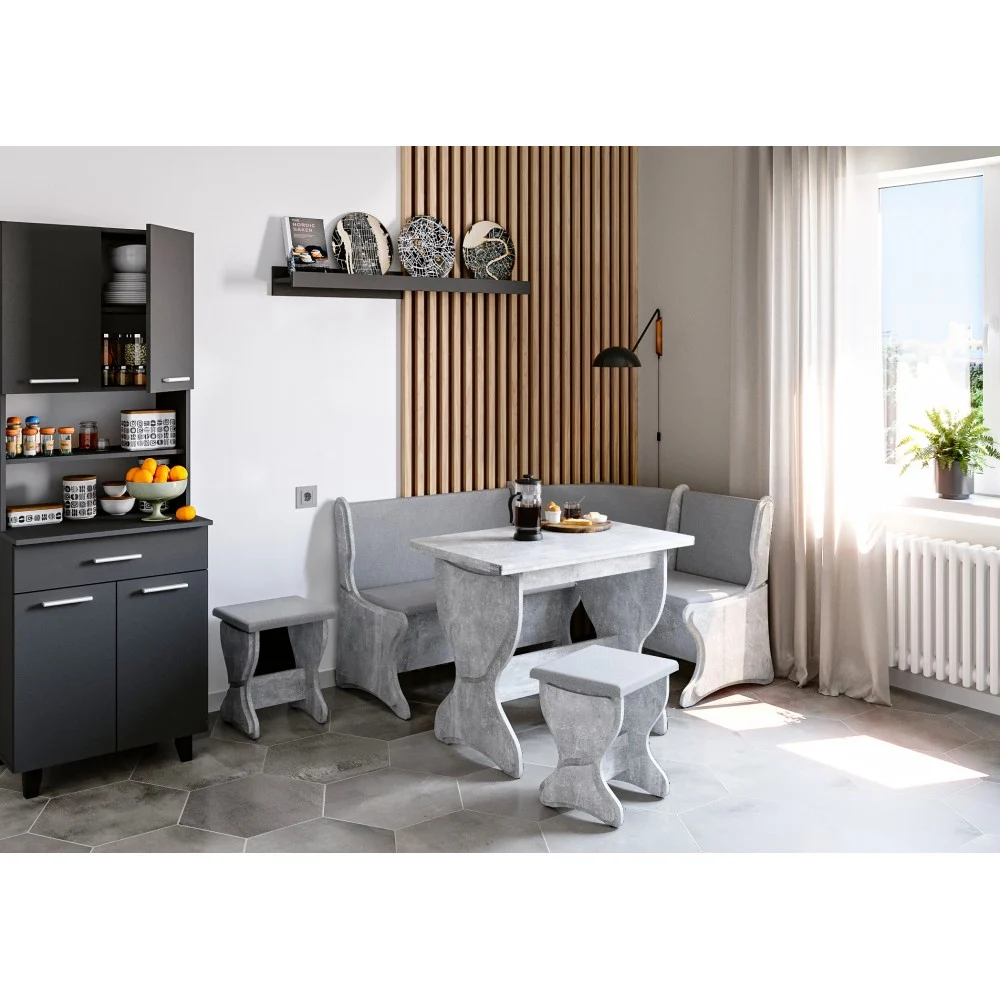 Coltare de Bucatarie - Set bucatarie Argentina Gri Ciment