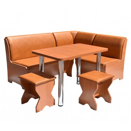 Coltare de bucatarie - Set coltar bucatarie Tunis, cu masa si 2 tabureti cires