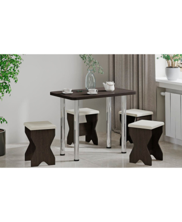 MOBILIER BUCATARIE - Set Masa bucatarie KC-9 UA + 4 Scaune, wenge