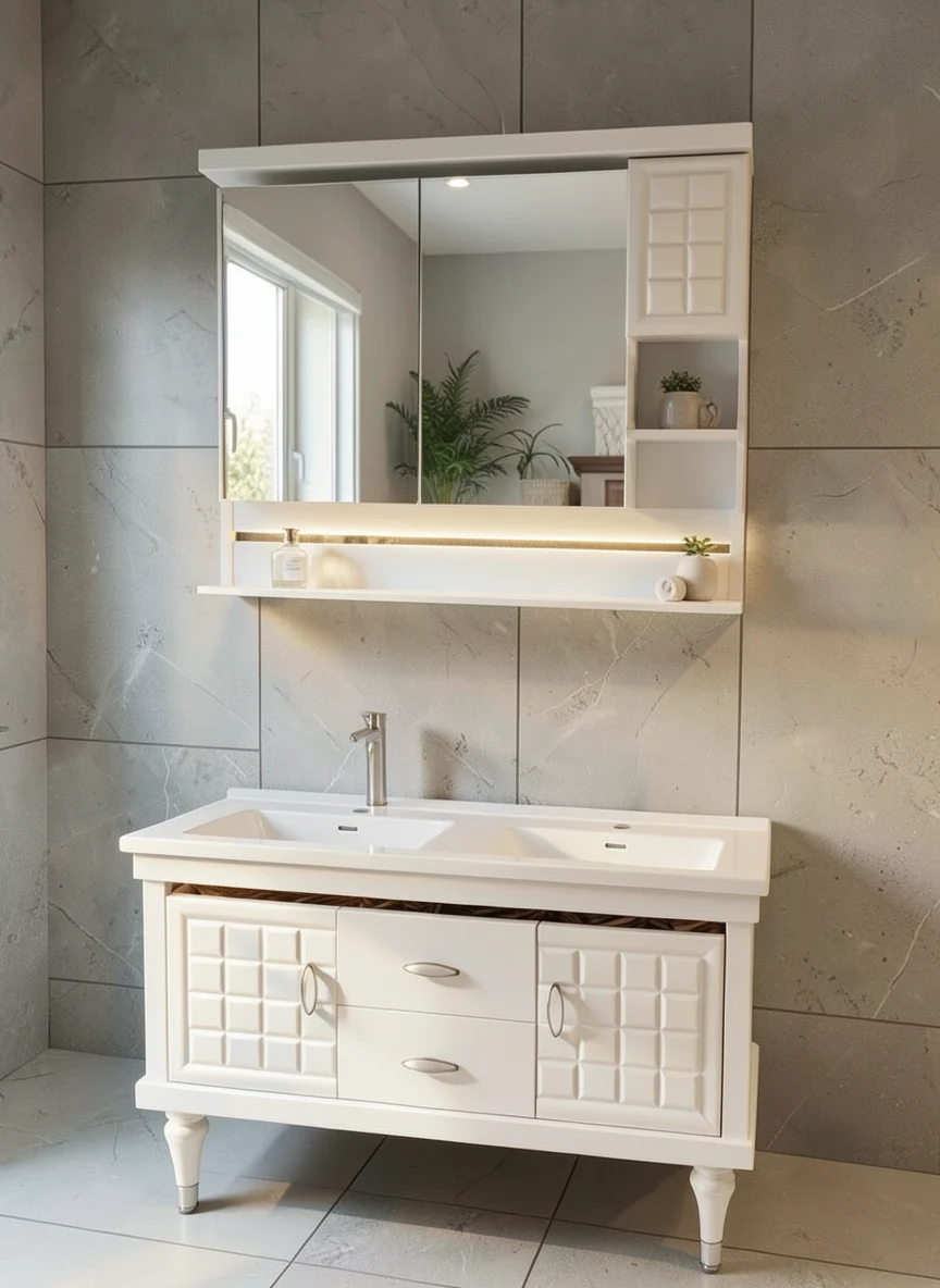 Set mobilier baie - Set mobilier baie 1154, 121x50x81cm