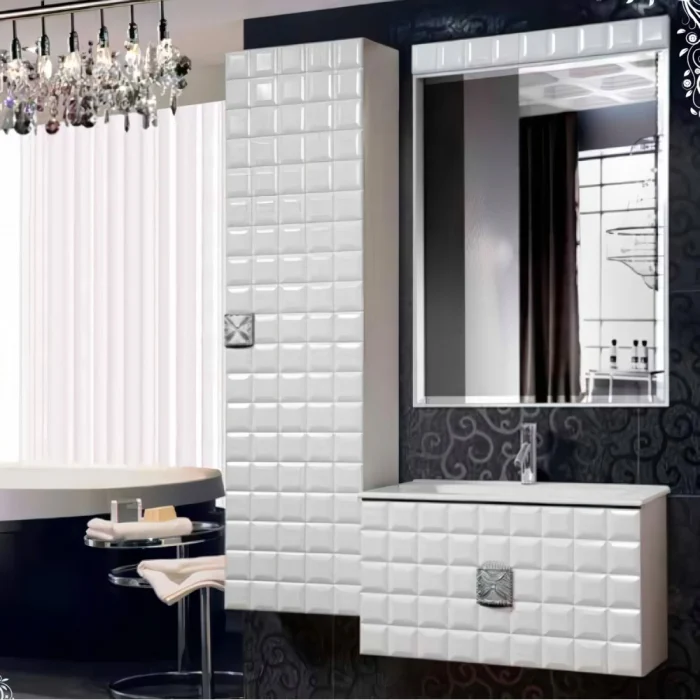 Set mobilier baie - Set mobilier baie Adele, Alb