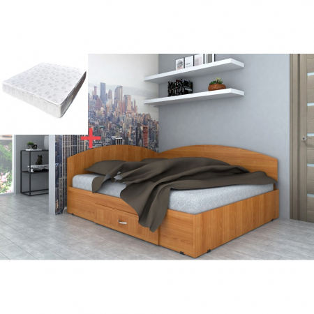 Produse - Set Pat Colt 90 + Saltea Torino, Cires