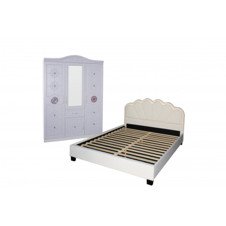 Dormitoare - Set Pat Comfort 2 + Dulap 3Usi ZQE 021