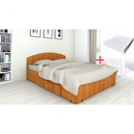 Produse - Set pat Mijloc 90 + Saltea Torino Cires