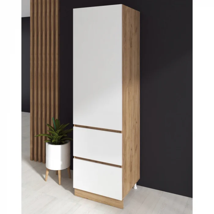 Dulapuri - Soldat Chelsea, 60-1u+2s, Stejar K003 + Acril Alb