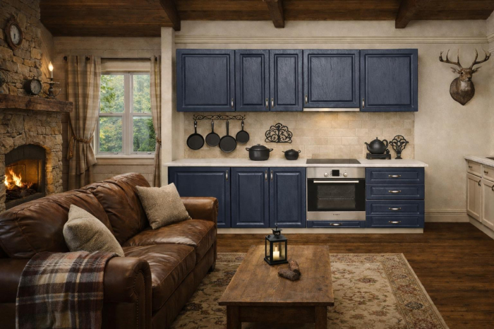 Bucatarie ADEL MDF albastru inchis 2,6M [3]