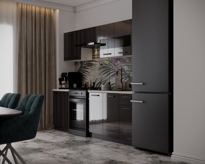 Bucatarie DARIA 2,4M gri antracit [2]