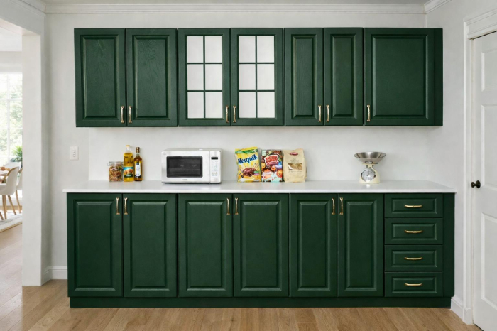 Bucatarie GREEN MDF verde inchis 2,6M [2]