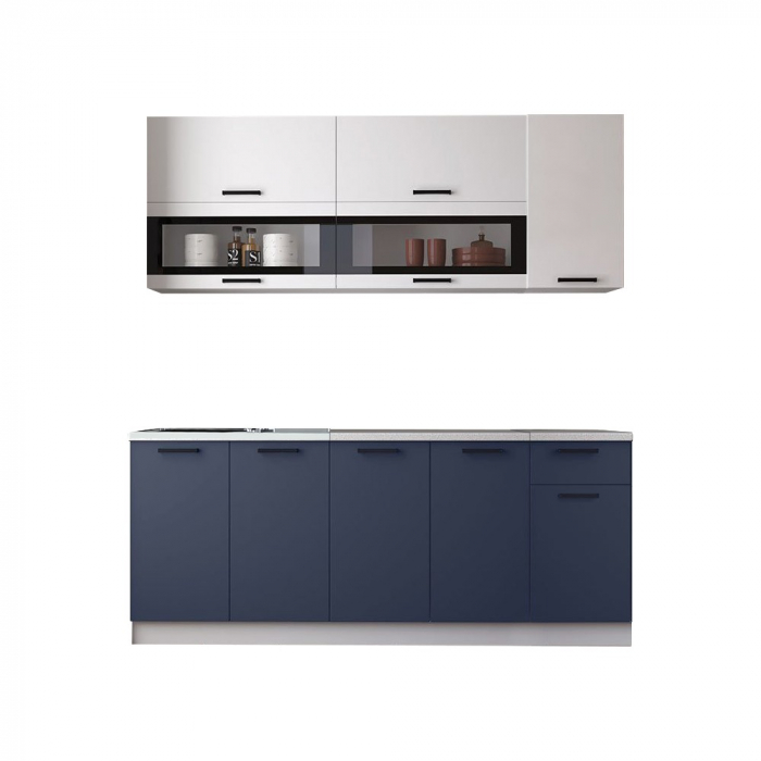 Bucatarie TEHNO NEW MDF 2m ultramarin [2]