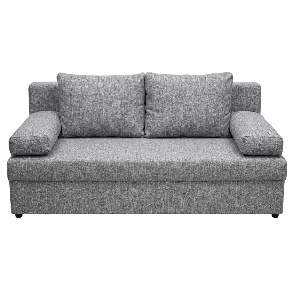 Canapea Ana 3 locuri extensibila stofa gri Neve 83 [2]