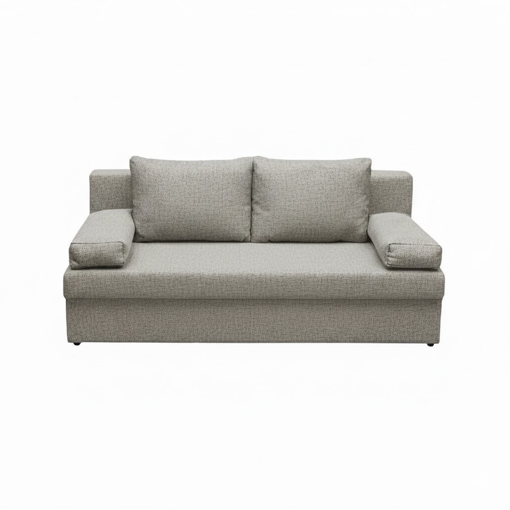 Canapea ANA extensibila 3 locuri cu lada depozitare stofa gri Neve 13 [2]