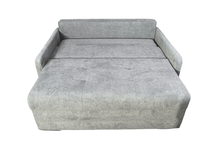 CANAPEA BASIC BRAT INGUST 2 LOCURI extensibila stofa plusata albastra Wind 76 [3]