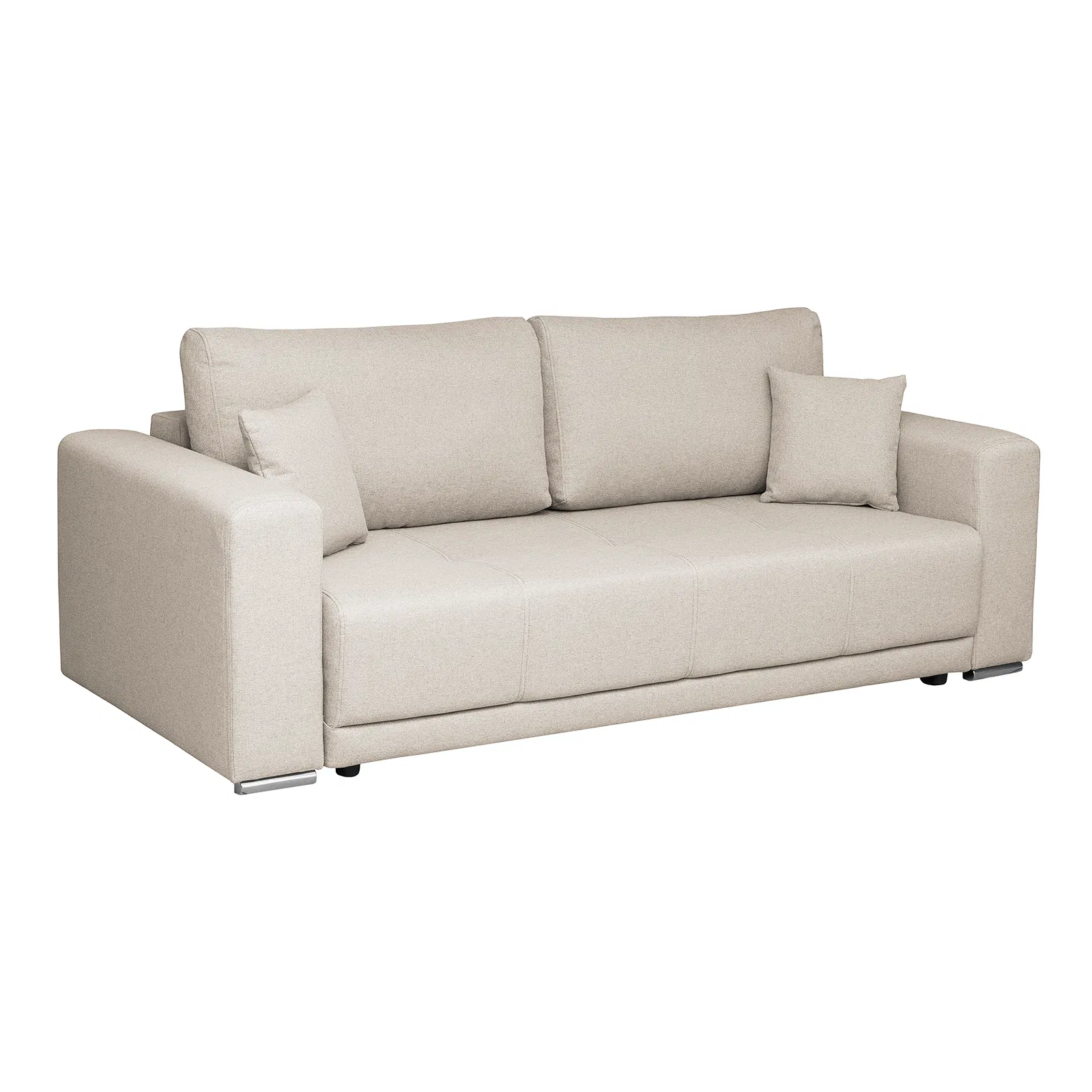 Canapea BERNA B extensibila 3 locuri cu lada depozitare stofa gri Neve 90 [5]