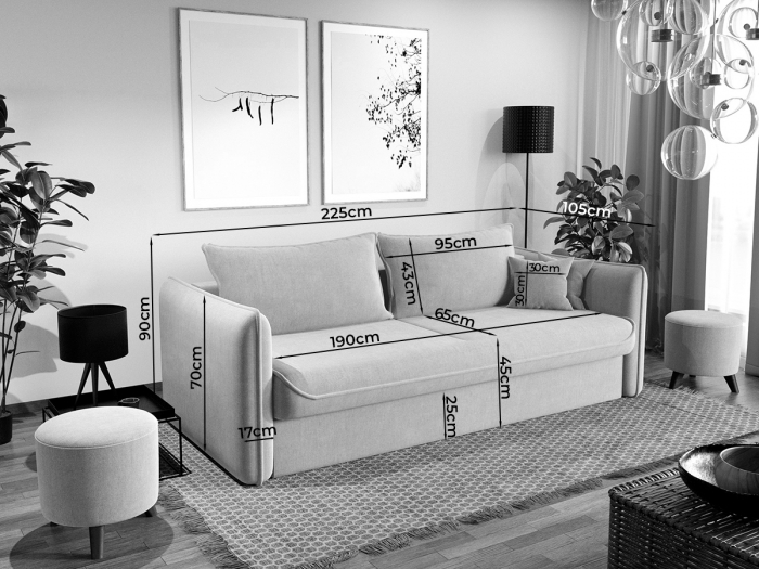 CANAPEA CANDY extensibila - la comanda [5]