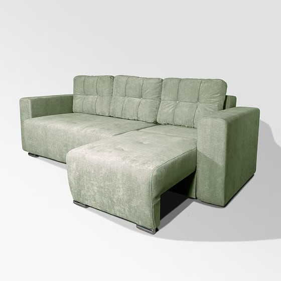 CANAPEA COLT DEBORA 150 stofa plusata bej inchis Wind 21 [6]