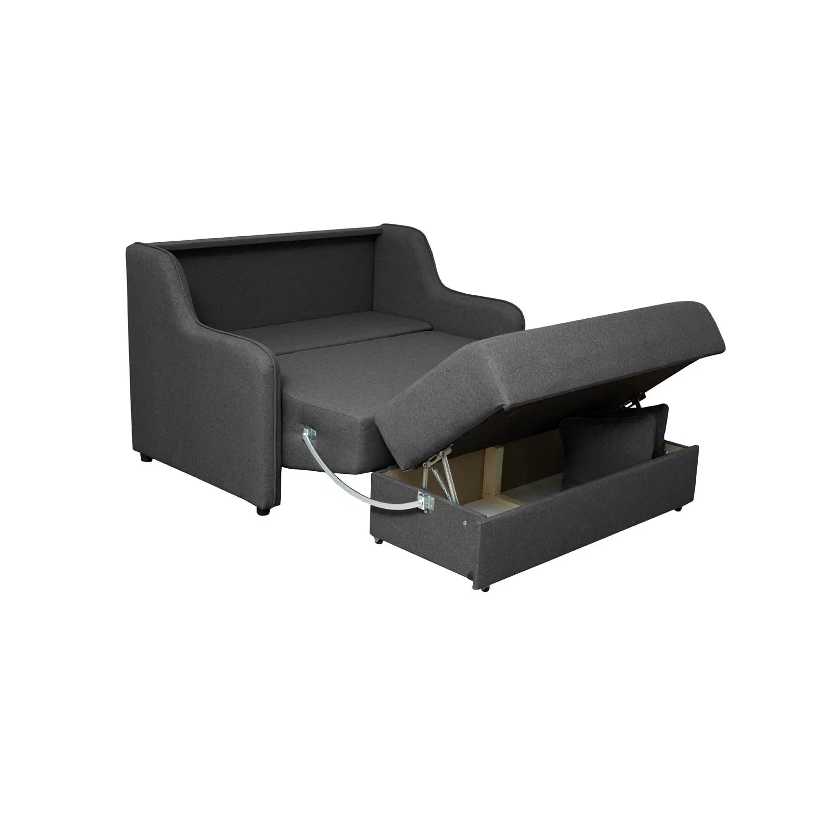 Canapea Gala 2 locuri extensibila stofa bej Neve13 [5]