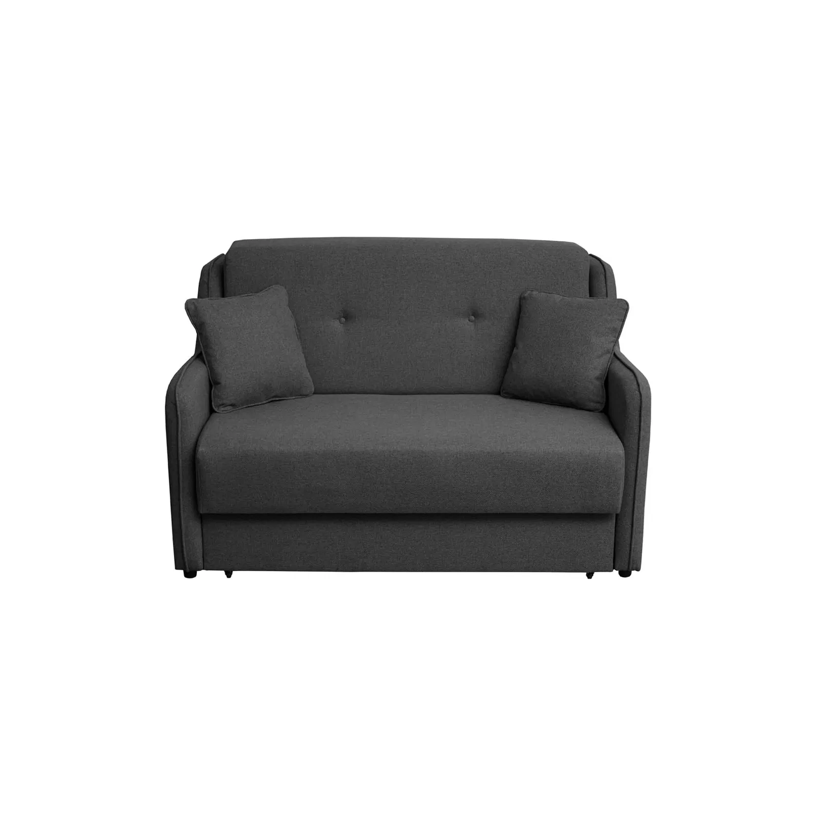 Canapea Gala 2 locuri extensibila stofa gri inchis [2]