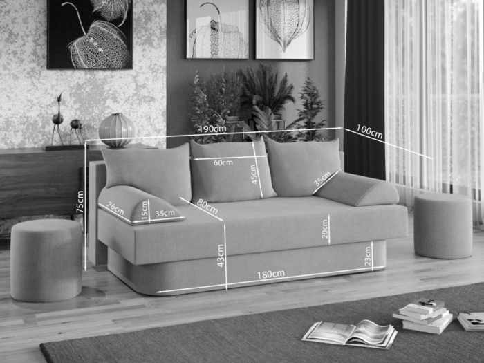 CANAPEA ONE extensibila - la comanda [7]