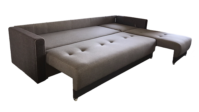 COLTAR LIUBA extensibil 160 3-1 stofa plusata maro Wind 28 [2]