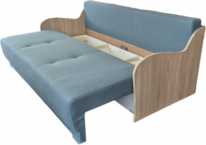 CANAPEA TATIANA extensibila 140 stofa gri Aragon 97 [5]