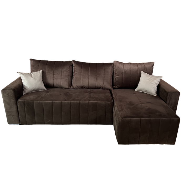 COLTAR LOFT extensibil stofa catifelata maro [2]