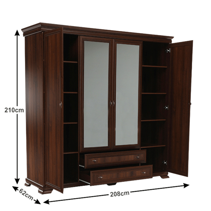 Dulap Kora 4 usi si 2 sertare KS3 nuc [2]