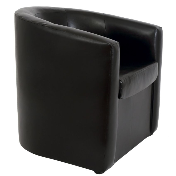 Fotoliu OLGA imitatie piele negru [3]