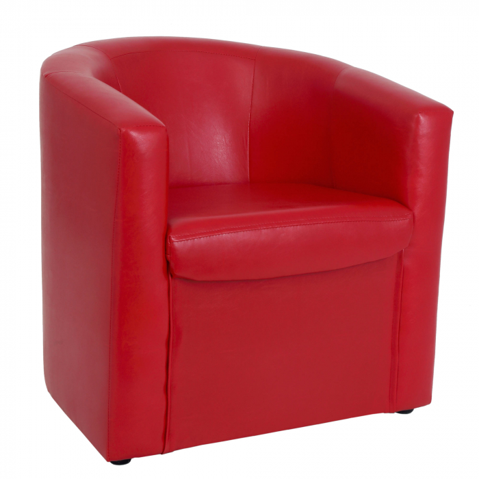 Fotoliu OLGA imitatie piele visinie [3]