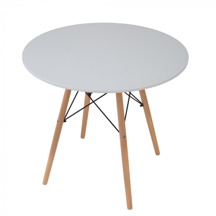 Masa bucatarie ELIZA 90cm alba [2]