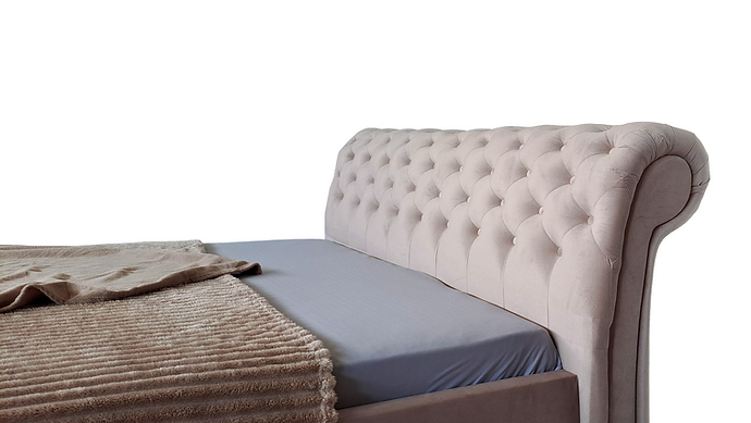 PAT tapitat CLASIC 200 * 160 stofa gri deschis Herbi 35 [5]