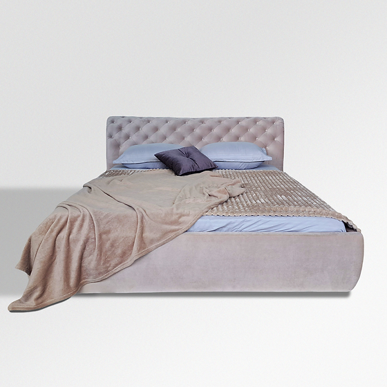 PAT tapitat CLASIC 200 * 160 stofa plusata bej deschis Wind 82 [3]