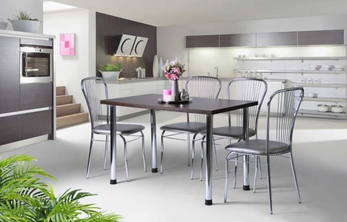 Scaun ARCO cadru cromat [5]