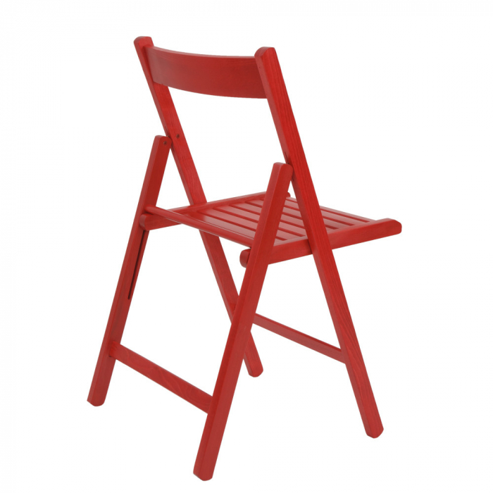 Scaun pliant BASIC rosu [4]