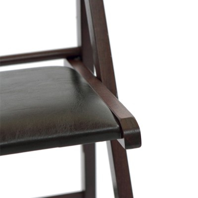 Scaun pliant Basic tapitat wenge [2]