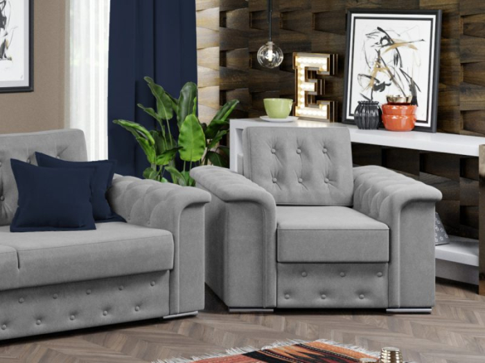 Set OLIMP canapea extensibila si fotolii fixe [6]