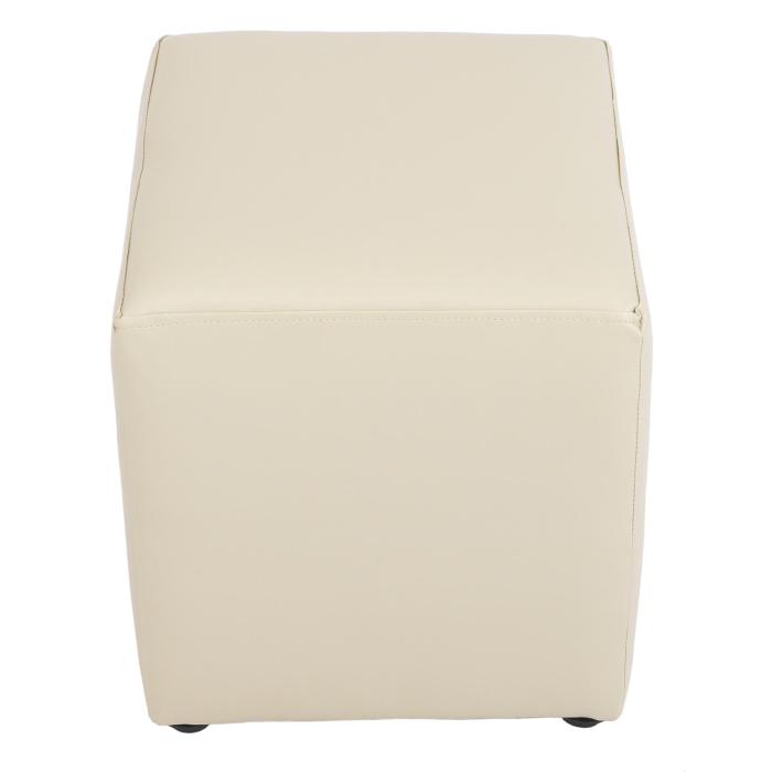 Taburet CUBE imitatie piele crem 21834 [3]