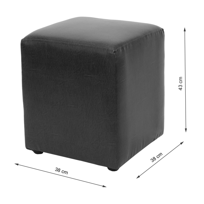 Taburet CUBE stofa gri S05 [8]