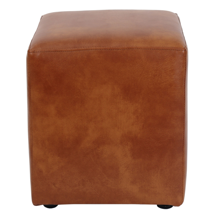 Taburet CUBE imitatie piele coniac 8070 [2]