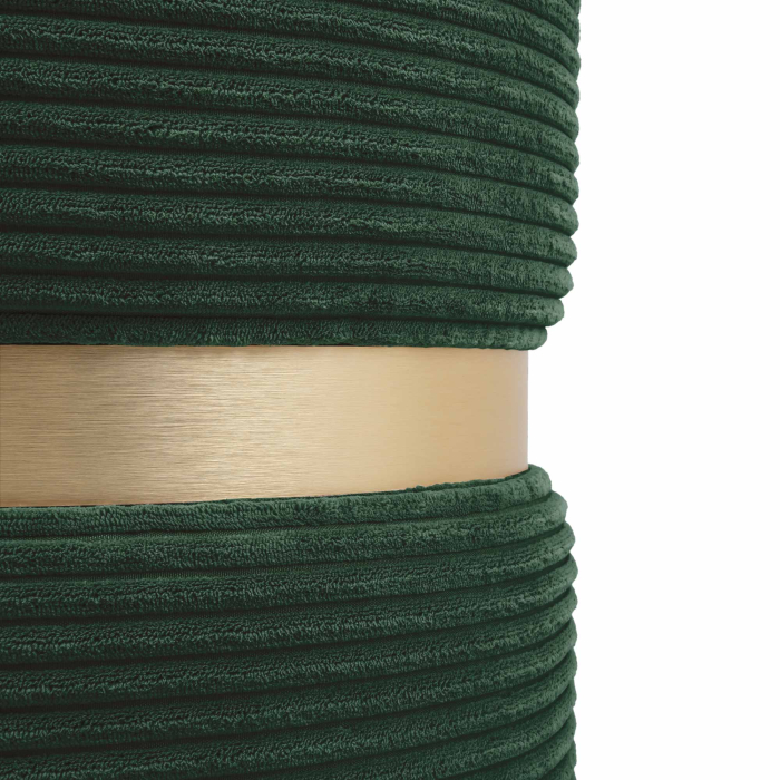 Taburet RING cu inel auriu stofa verde L56 [4]