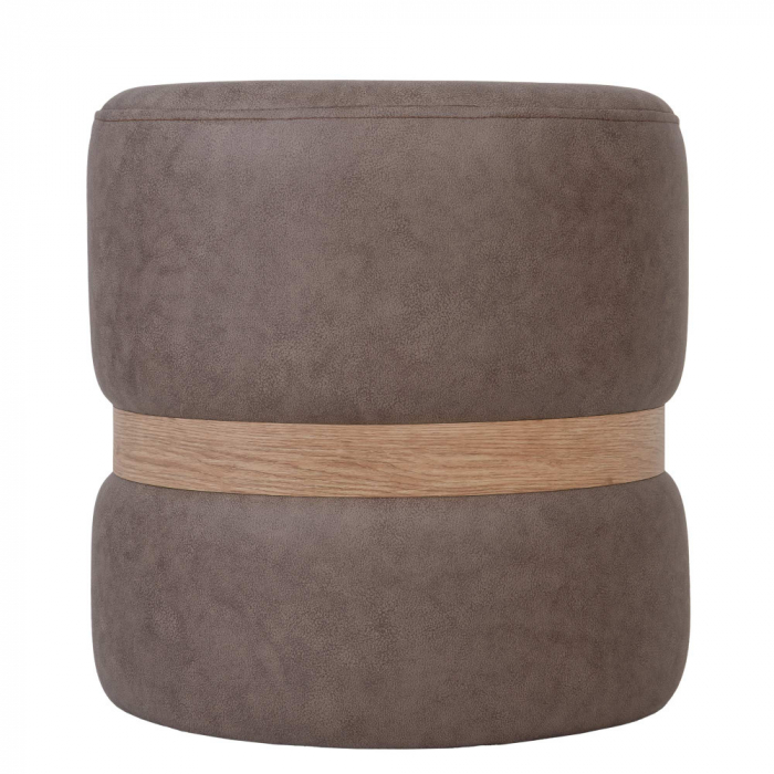 Taburet RING stofa cu inel stejar [9]