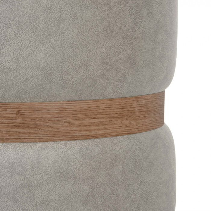 Taburet RING stofa cu inel stejar [5]