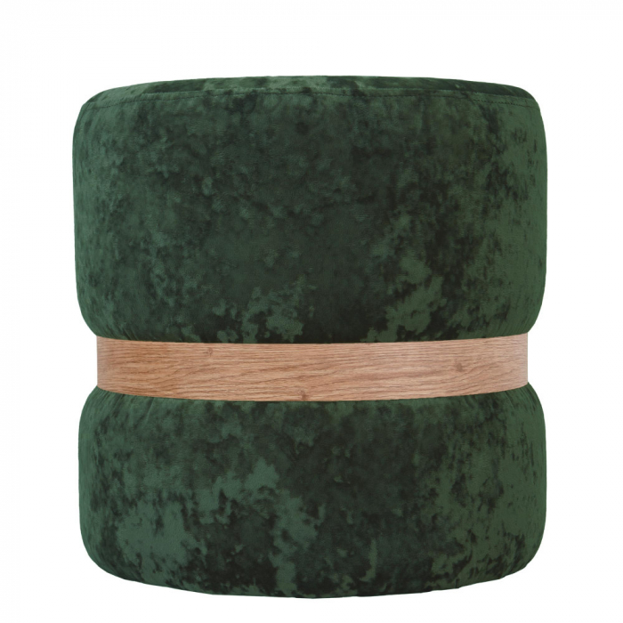 Taburet RING catifea cu inel stejar [6]