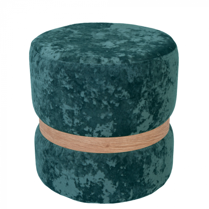 Taburet RING catifea cu inel stejar [2]