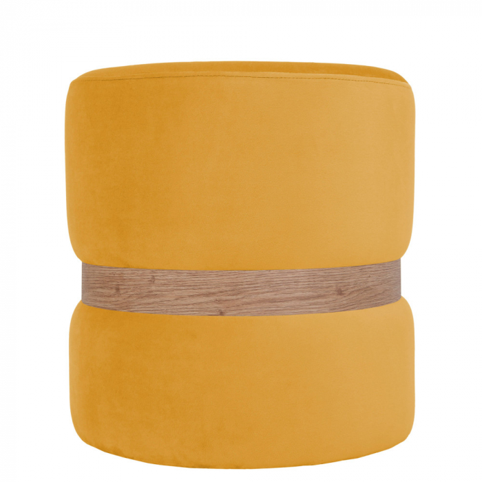 Taburet RING catifea cu inel stejar [9]