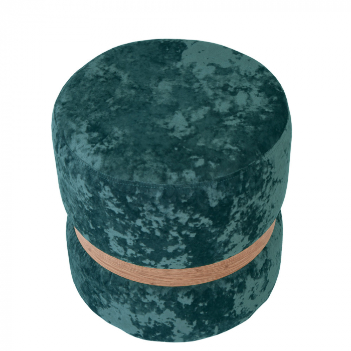 Taburet RING catifea cu inel stejar [3]